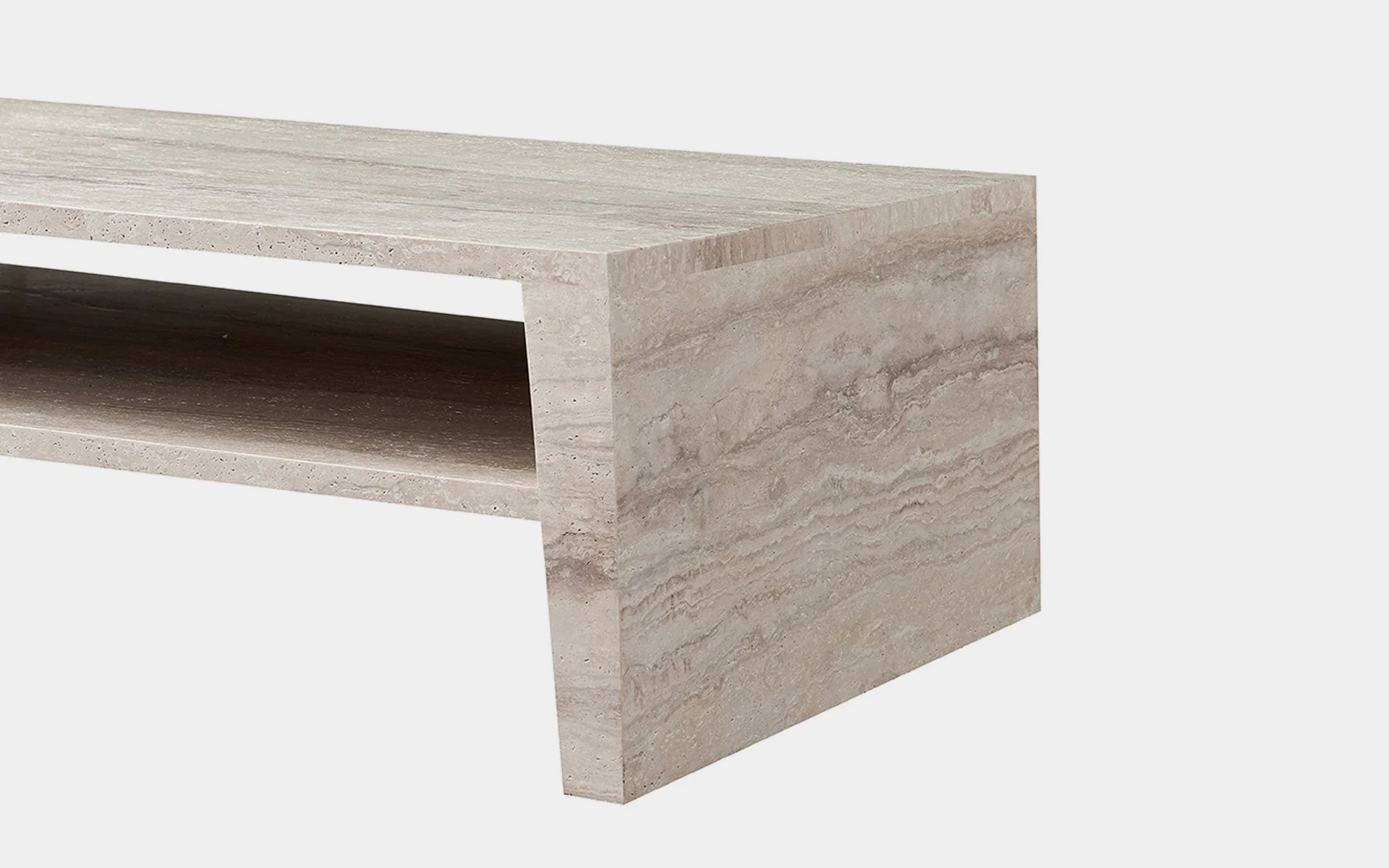Jonquil Travertine Rectangle Coffee Table - Image 14