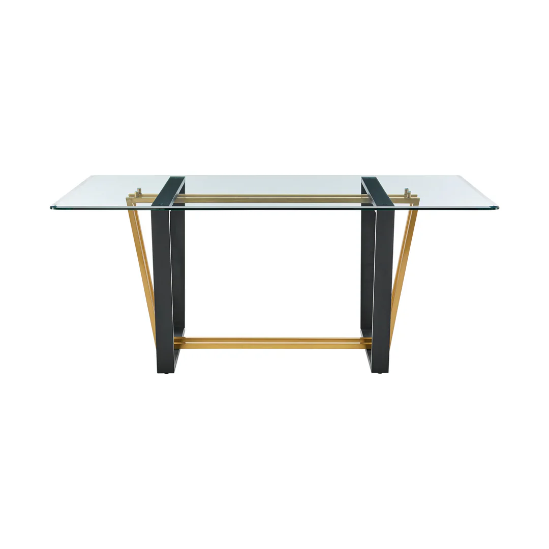 Kai Rectangular Glass Dining Table - Image 13
