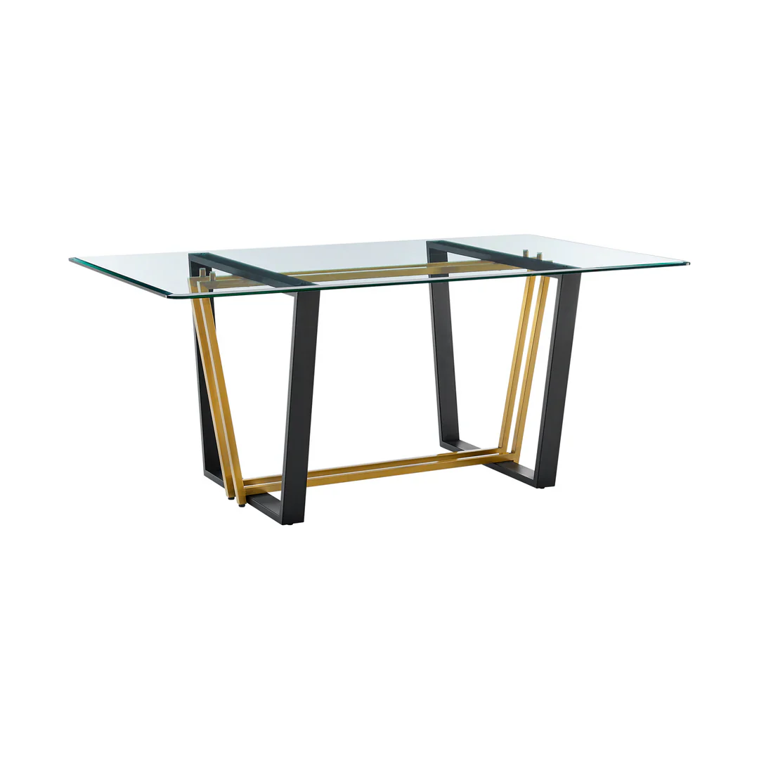 Kai Rectangular Glass Dining Table - Image 15