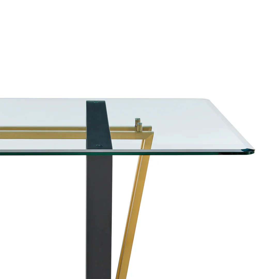 Kai Rectangular Glass Dining Table - Image 17