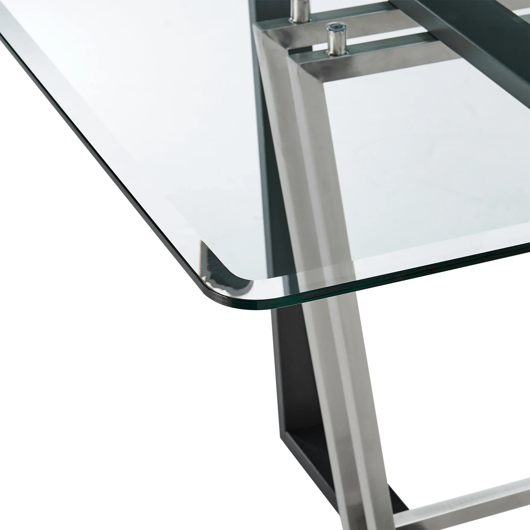Kai Rectangular Glass Dining Table - Image 22