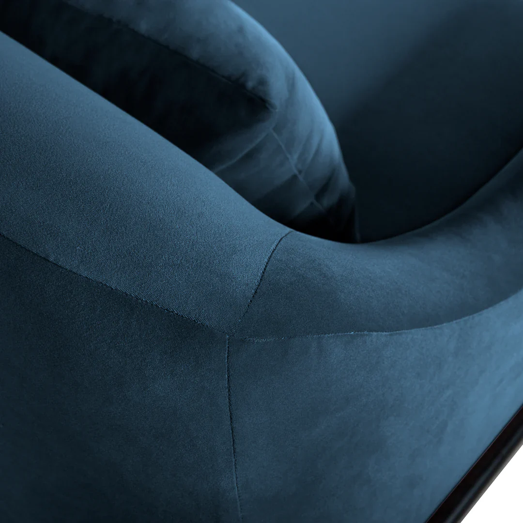 Karen Contemporary Velvet Lounge Chair - Image 8
