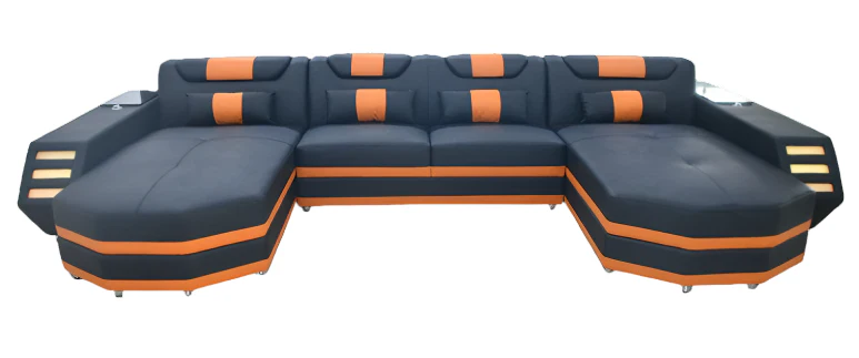 Keenan Modern U Shape Sectional with LED Lights - Image 4