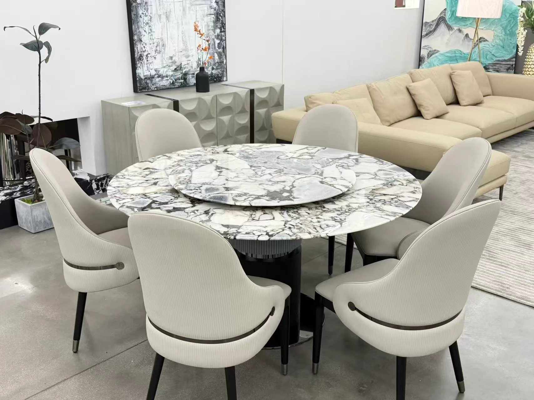 Koi Marble Round Table - Image 5