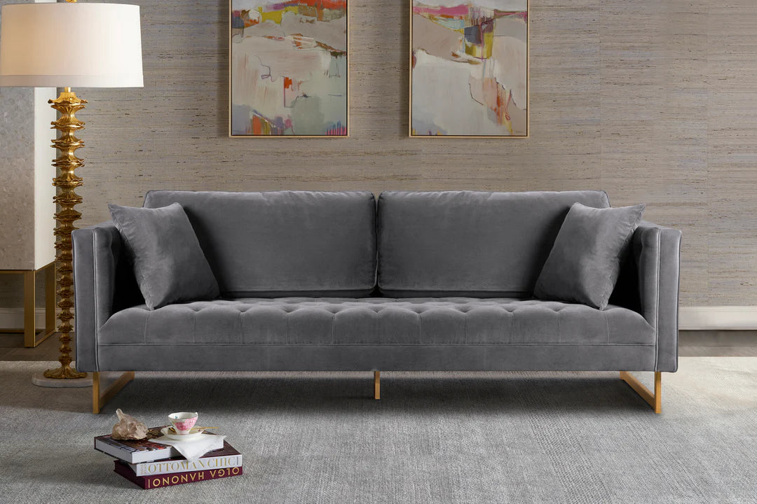 Lenox Velvet Sofa - Image 12