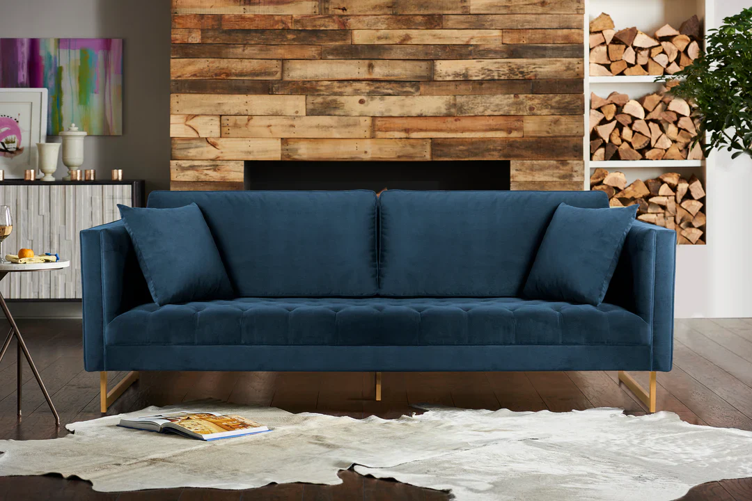 Lenox Velvet Sofa - Image 2