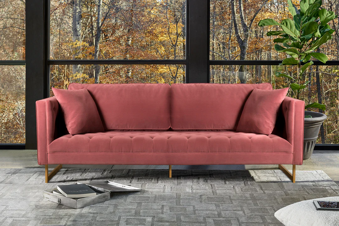 Lenox Velvet Sofa - Image 6
