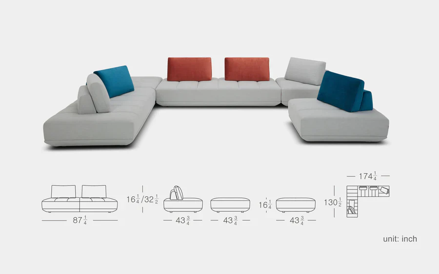 Lassen Ultra Modern Motion Sectional Sofa - Image 13