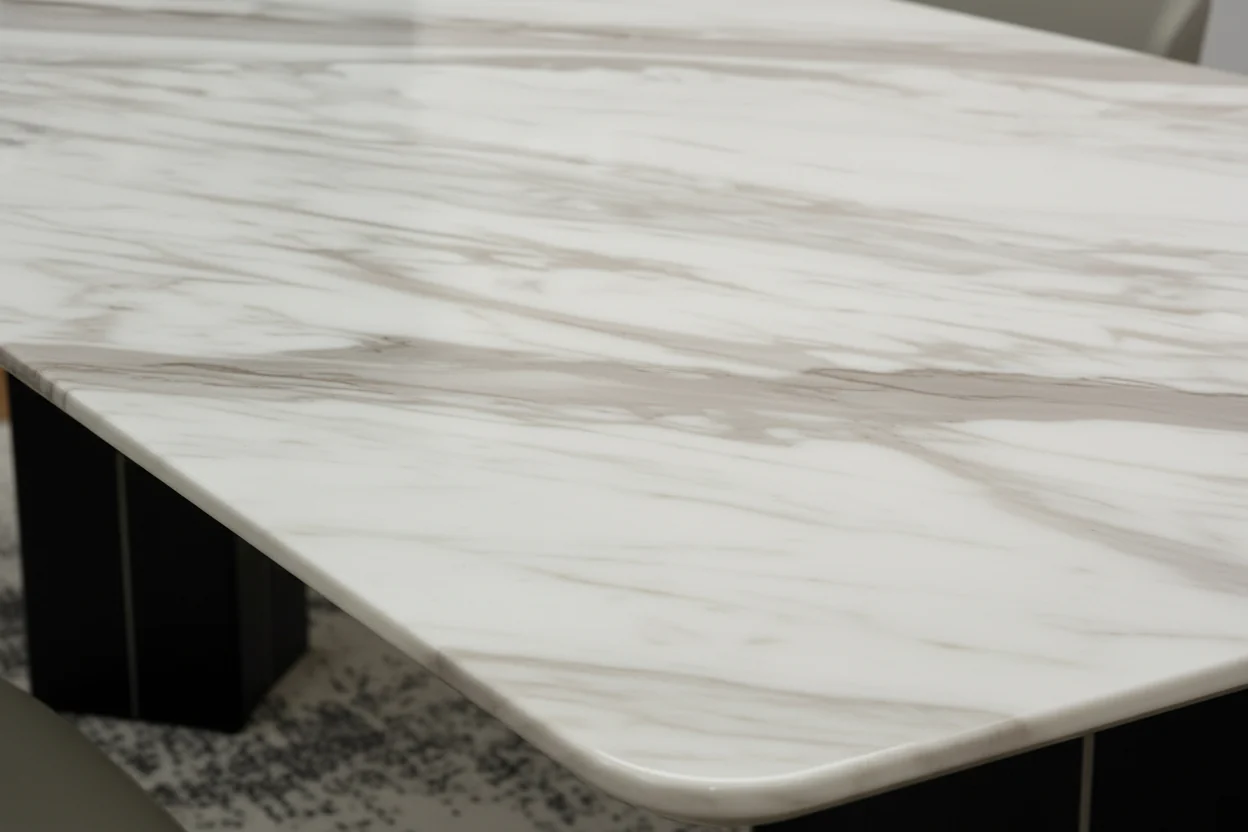 Linea Marble Dining Table - Image 4