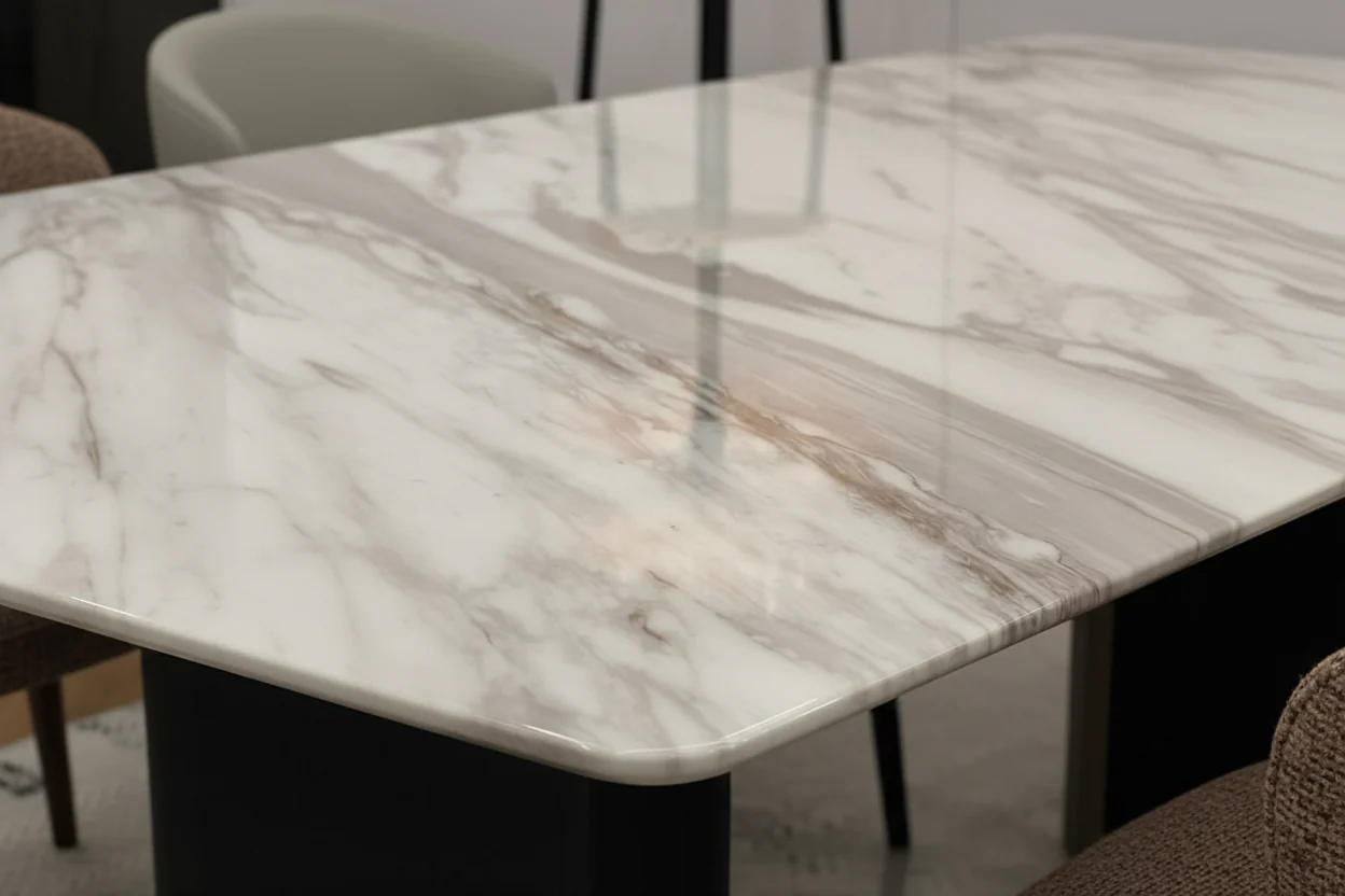 Linea Marble Dining Table - Image 5
