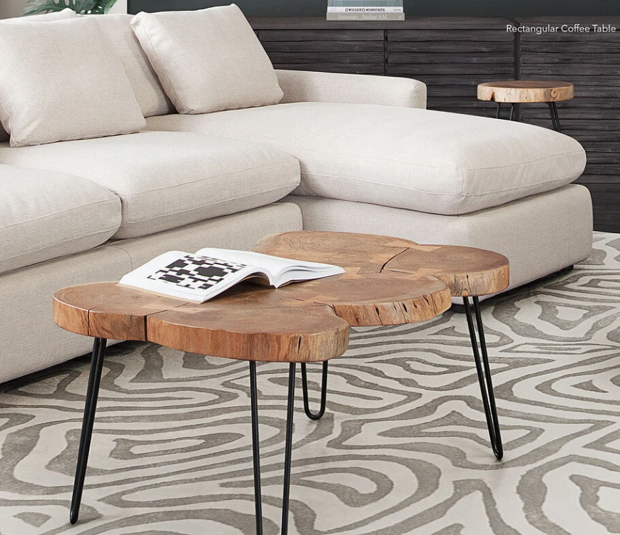Live Edge Coffee and End Table Set - Image 8