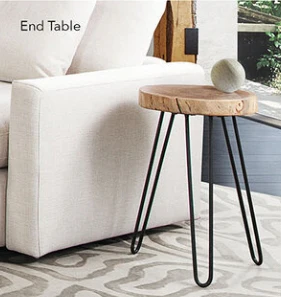 Live Edge Coffee and End Table Set - Image 9