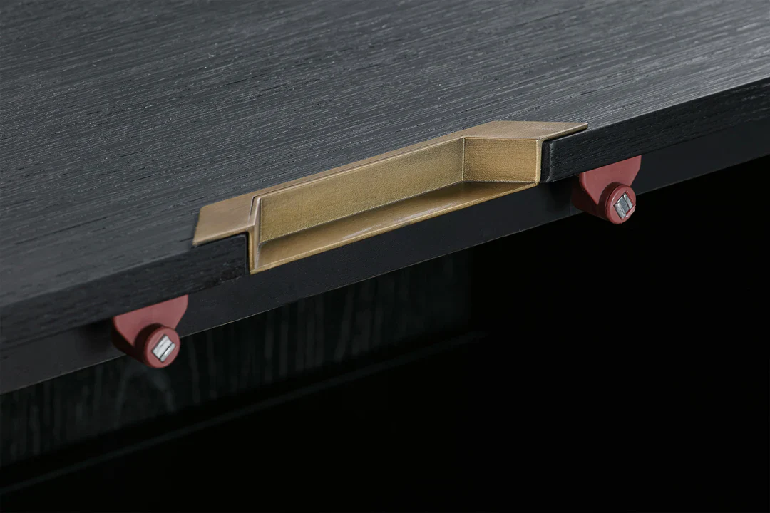 Lombard Black Chevron Sideboard - Image 6