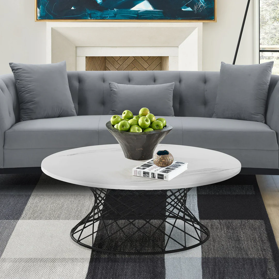 Loxley Marble-Top Coffee Table - Image 8