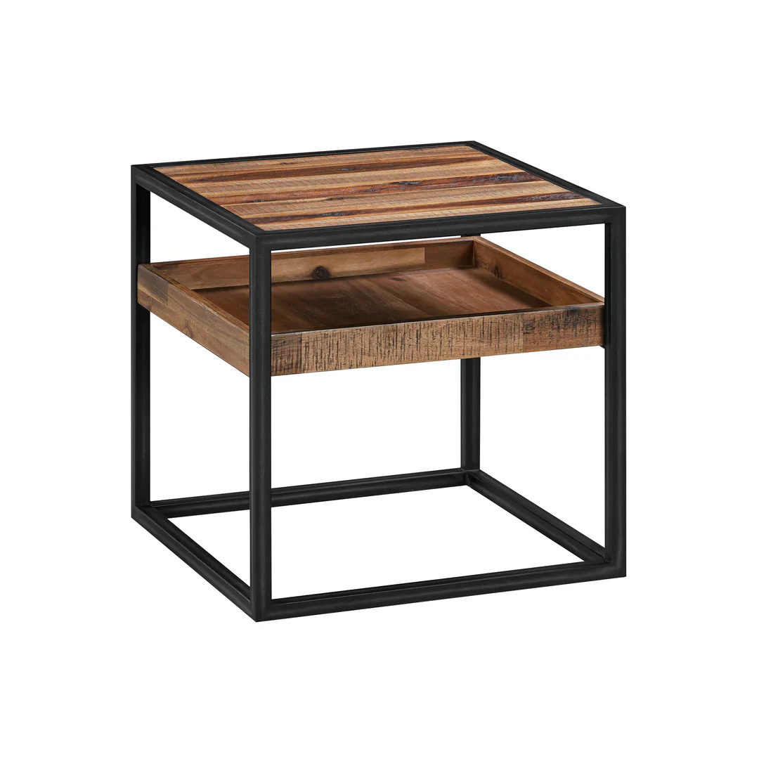 Ludgate Industrial Rustic Side Table - Image 10