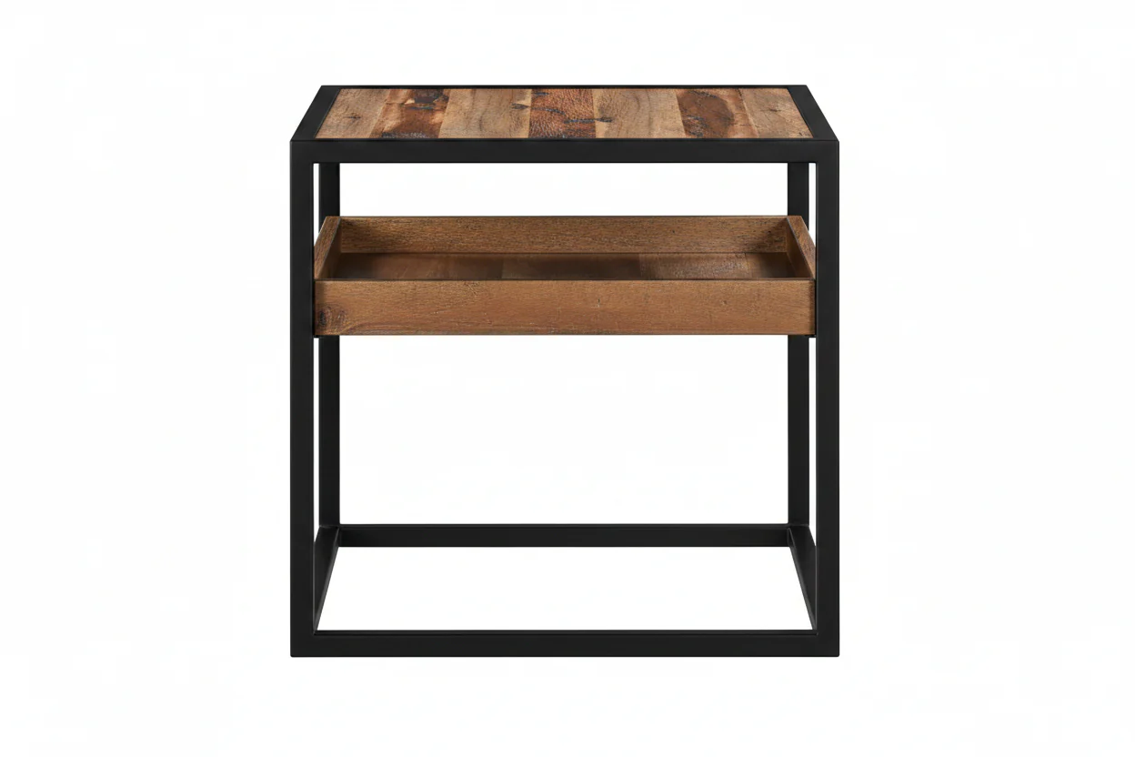 Ludgate Industrial Rustic Side Table - Image 14