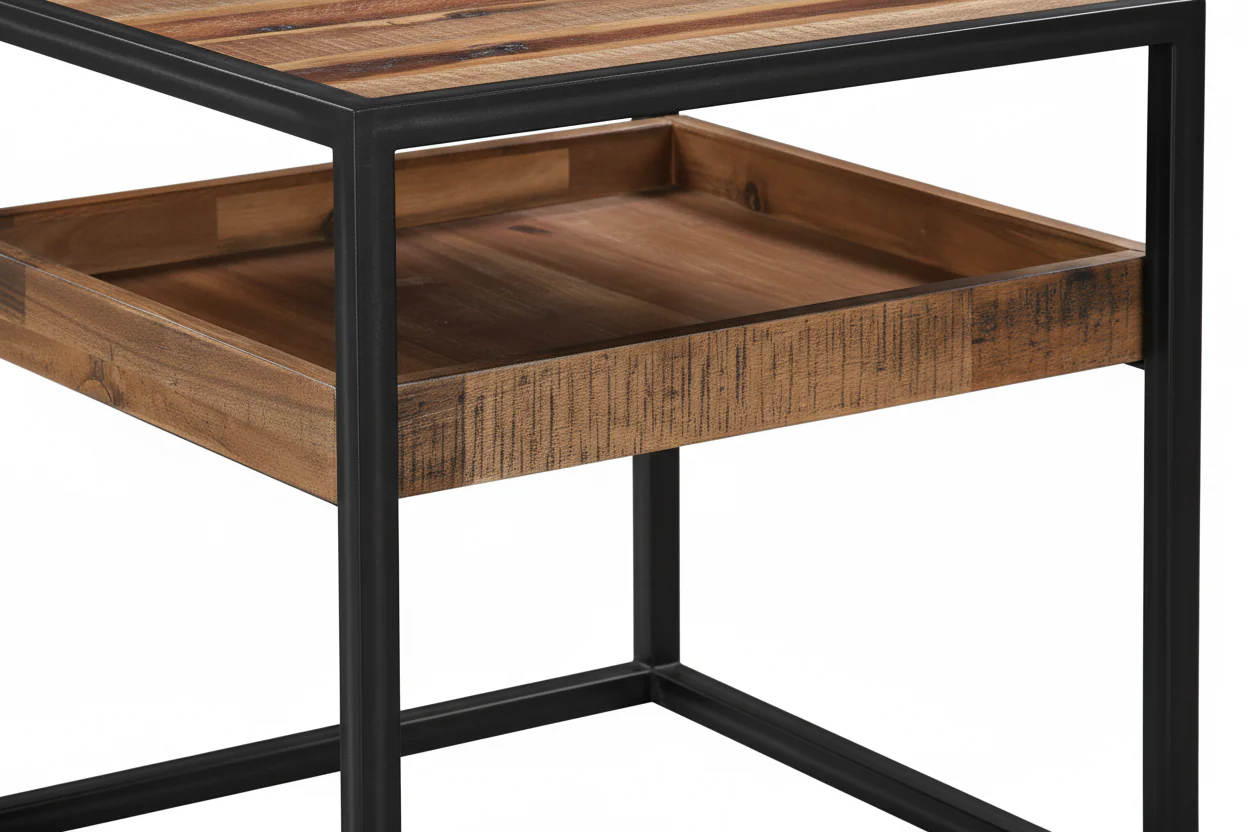 Ludgate Industrial Rustic Side Table - Image 15