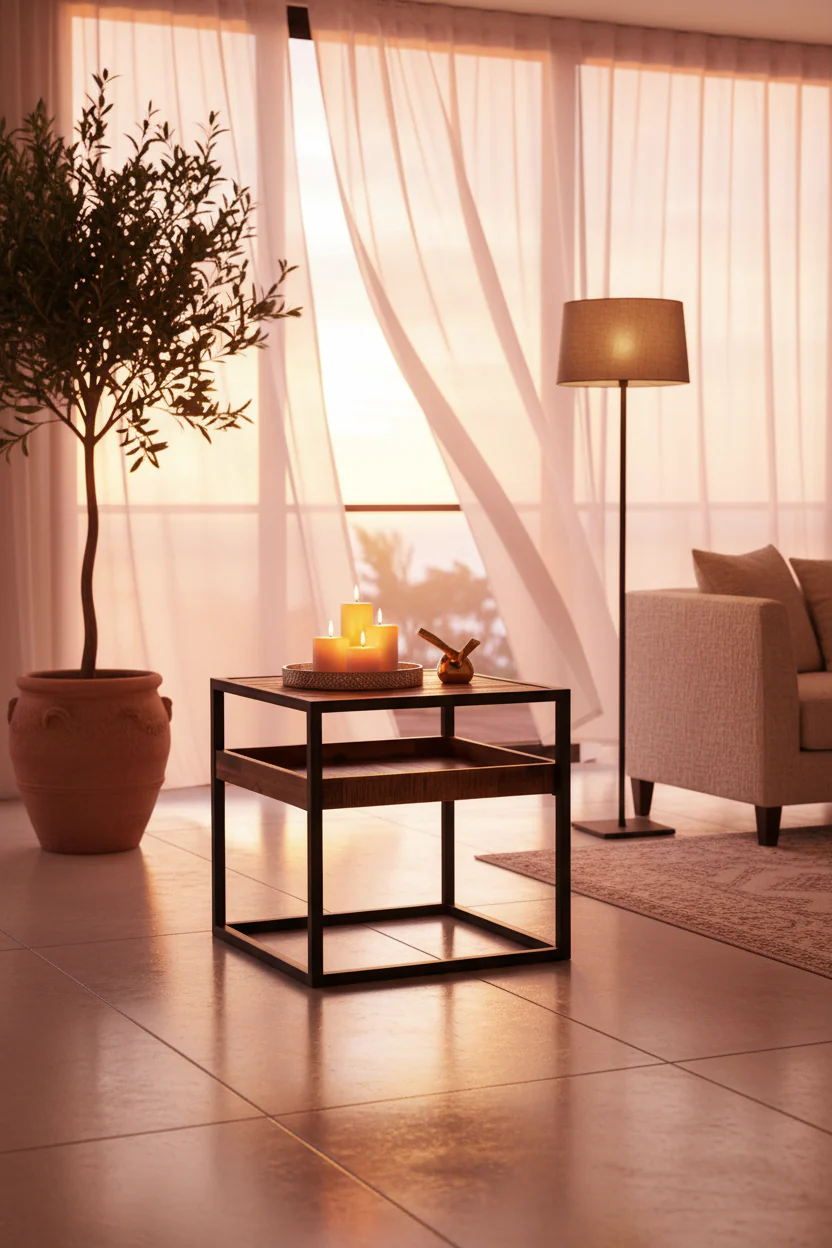 Ludgate Industrial Rustic Side Table - Image 5