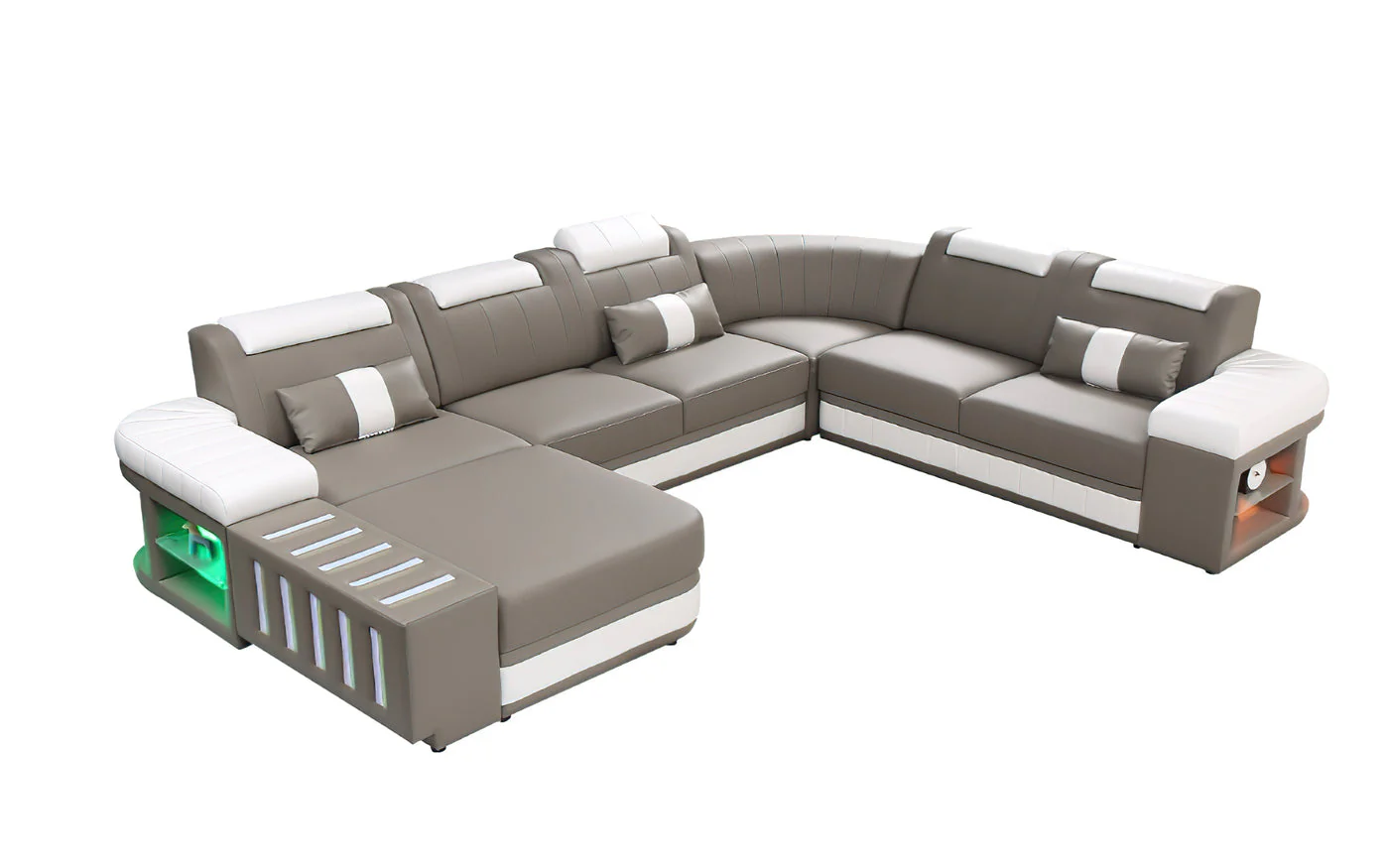 Luminous Comfort Modern LED Sectional - Image 11