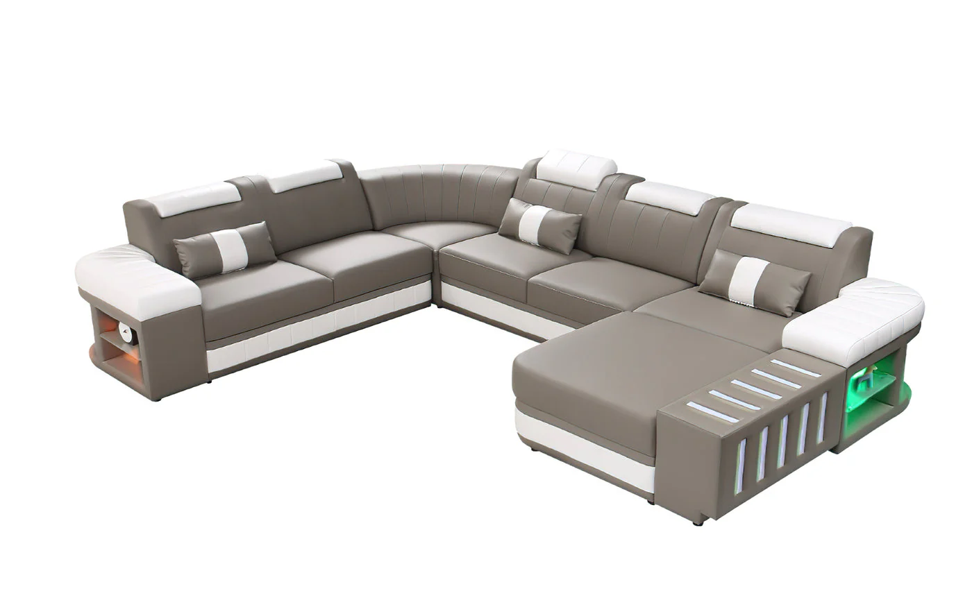 Luminous Comfort Modern LED Sectional - Image 13