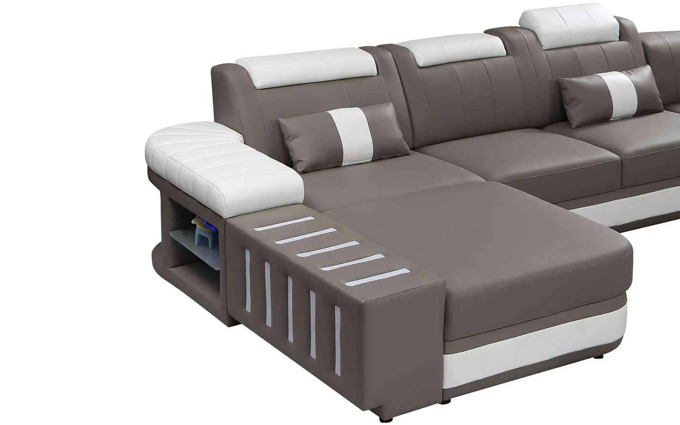 Luminous Comfort Modern LED Sectional - Image 3