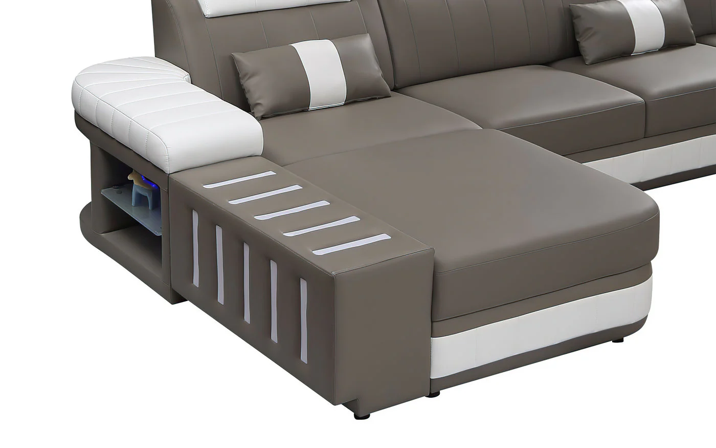 Luminous Comfort Modern LED Sectional - Image 6