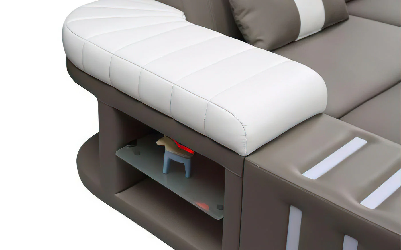 Luminous Comfort Modern LED Sectional - Image 7