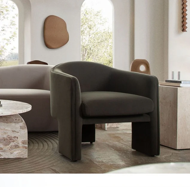 Luxe Minimalist Accent Chair - Image 2