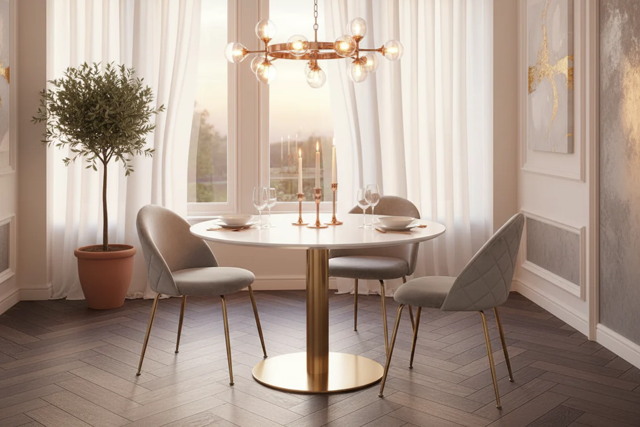 Luxe Velvet Dining Table/Side Table - Image 4