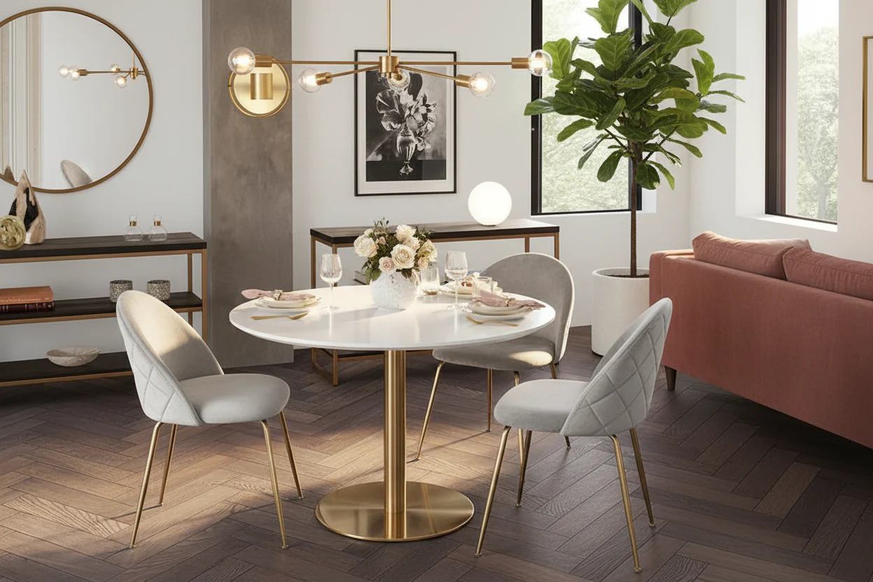 Luxe Velvet Dining Table/Side Table - Image 7