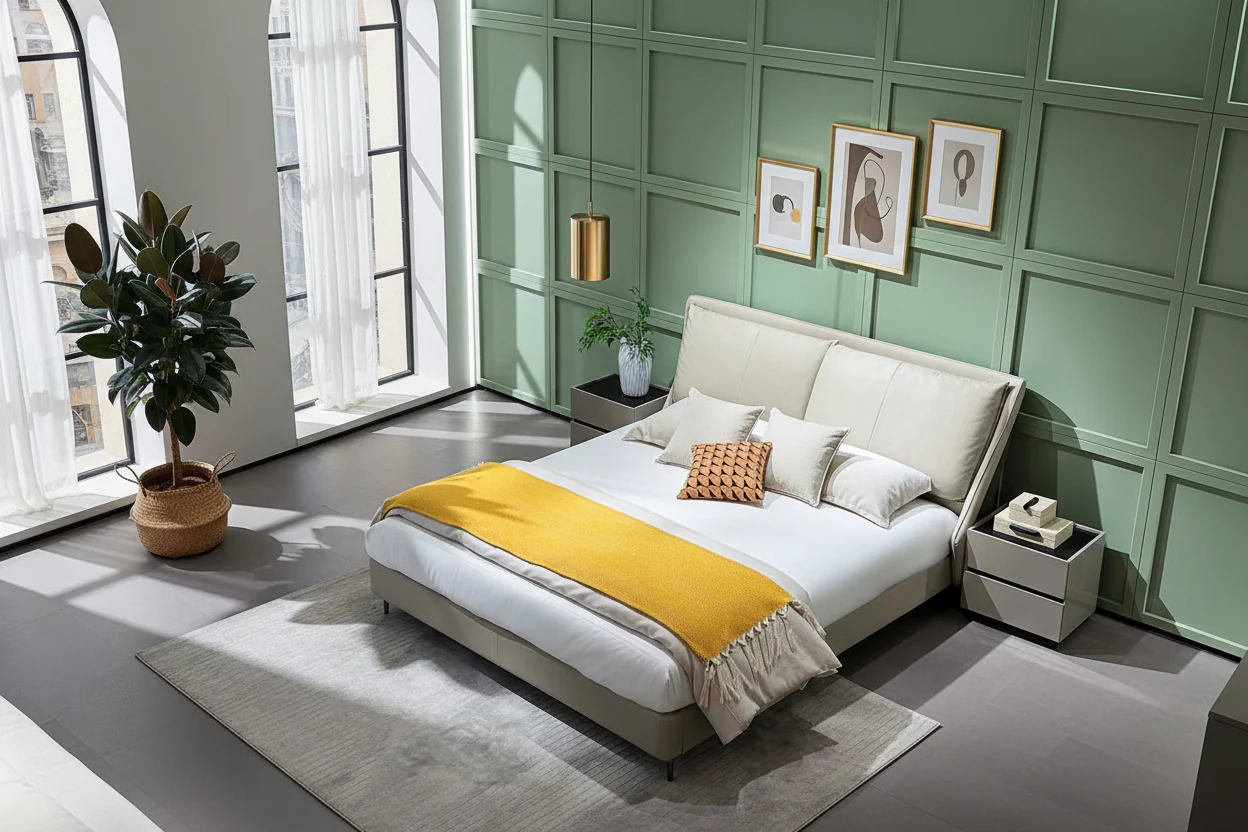 Luzio Modern Upholstered Bed - Image 11