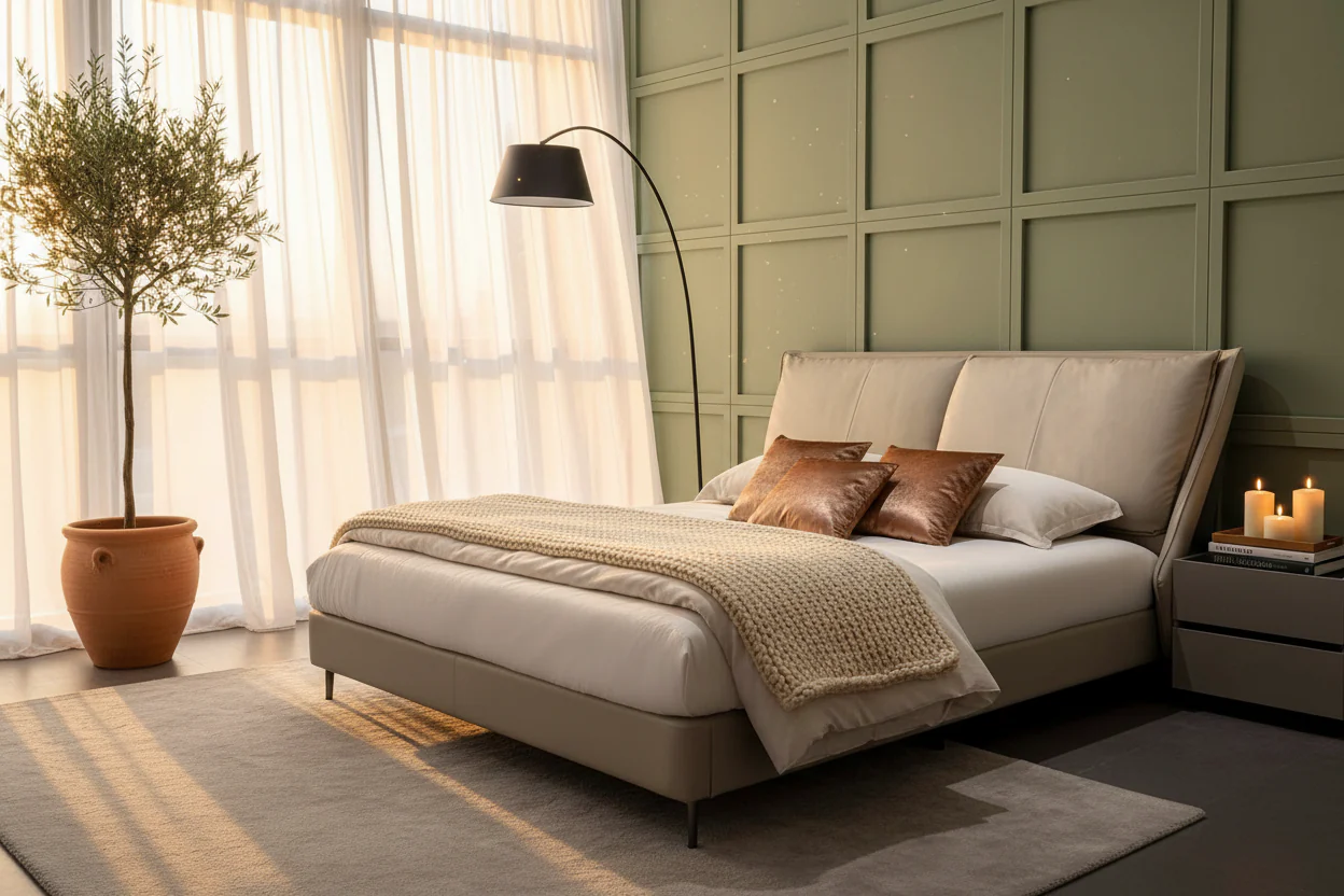 Luzio Modern Upholstered Bed - Image 2