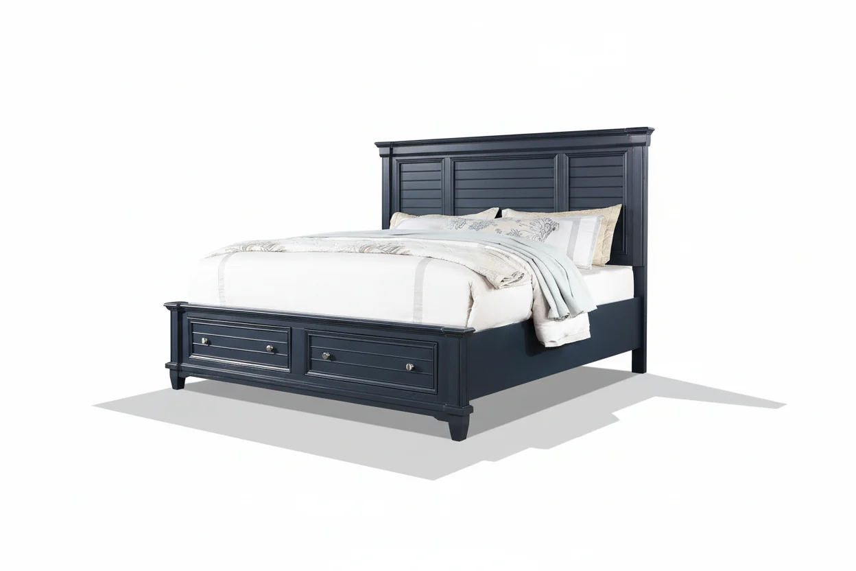 Manzanillo Tall Panel Platform Bed with Storage