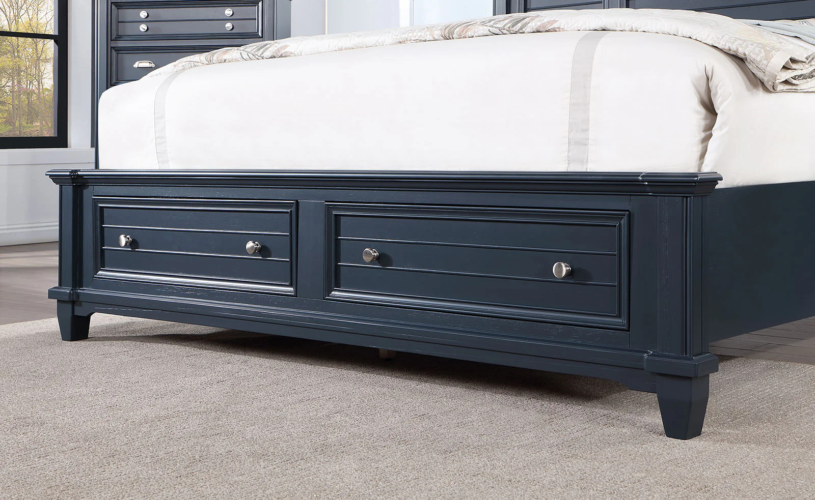 Manzanillo Tall Panel Platform Bed with Storage - Image 10