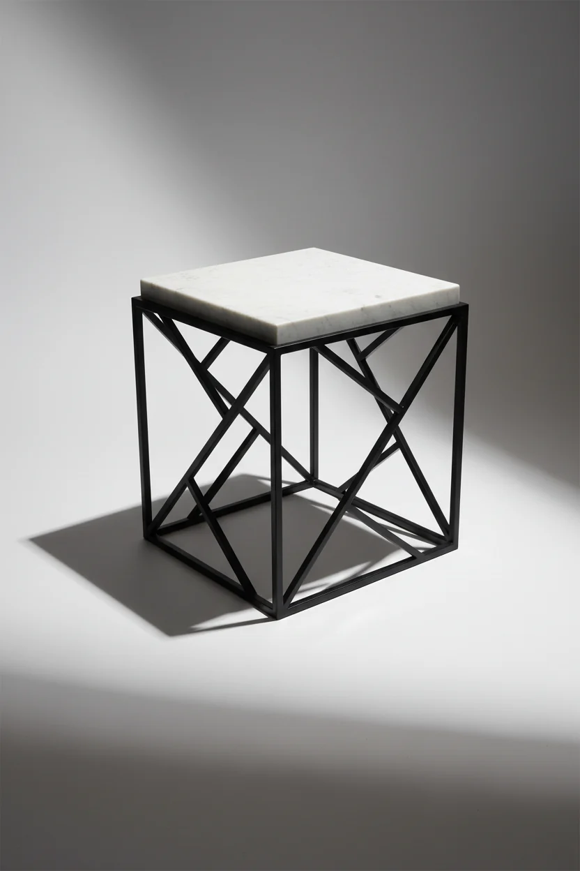 Marble Cube Accent Table - Image 2