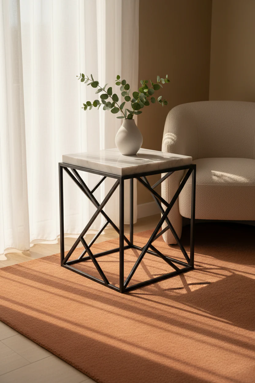 Marble Cube Accent Table - Image 4