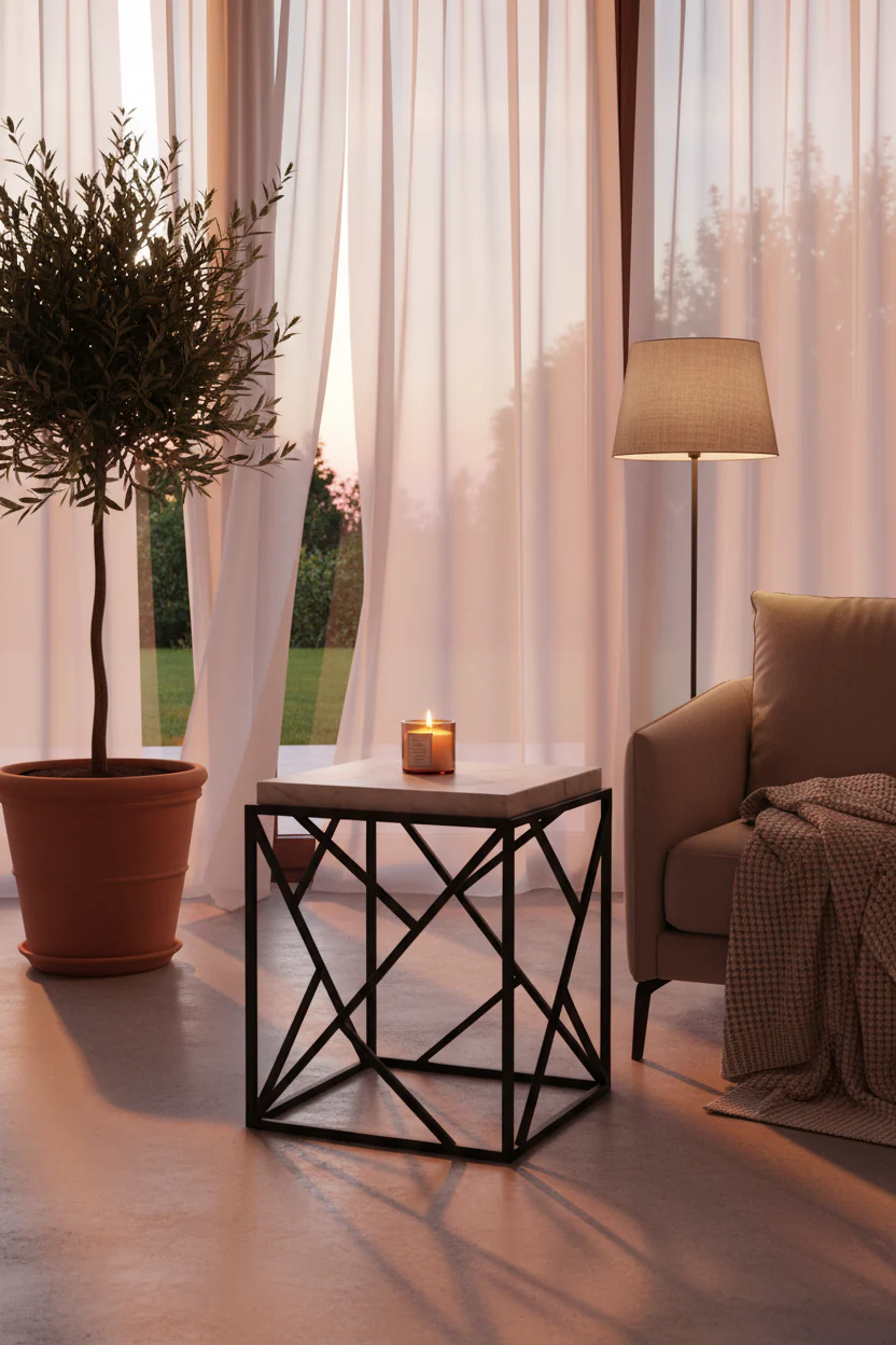 Marble Cube Accent Table - Image 7