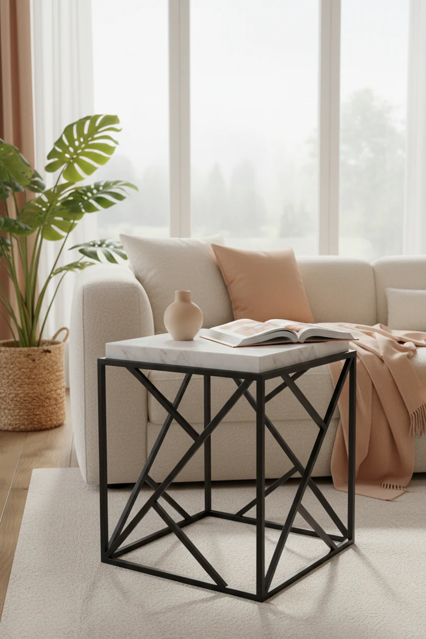 Marble Cube Accent Table - Image 9