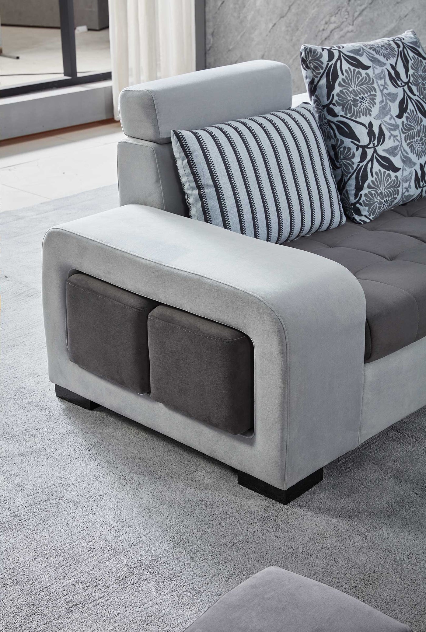 Marina Modular Tufted Sectional Style D - Image 6