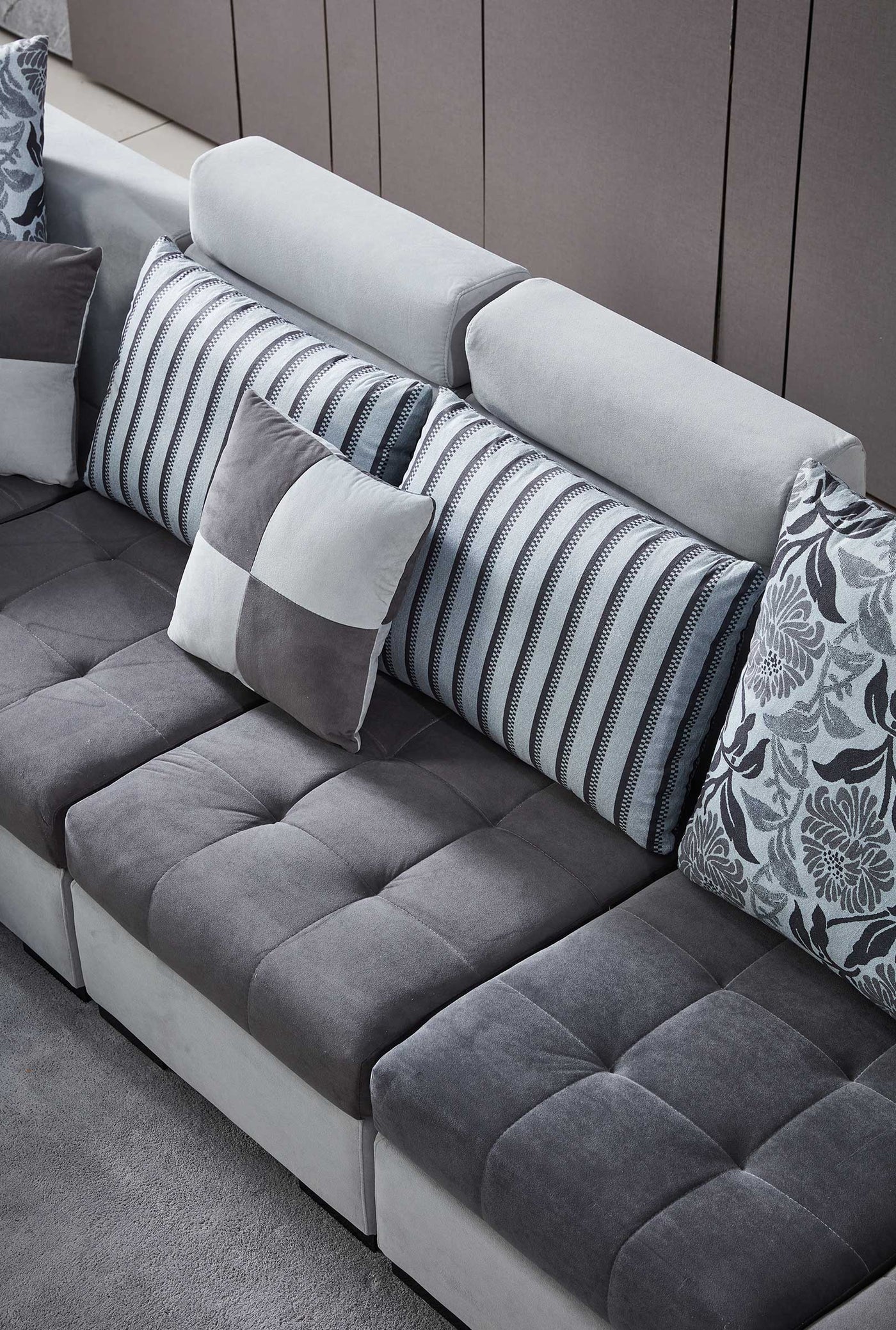 Marina Modular Tufted Sectional Style D - Image 7