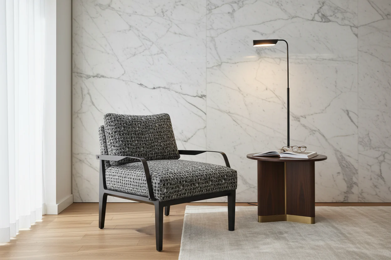 Noir Frame Lounge Chair - Image 4