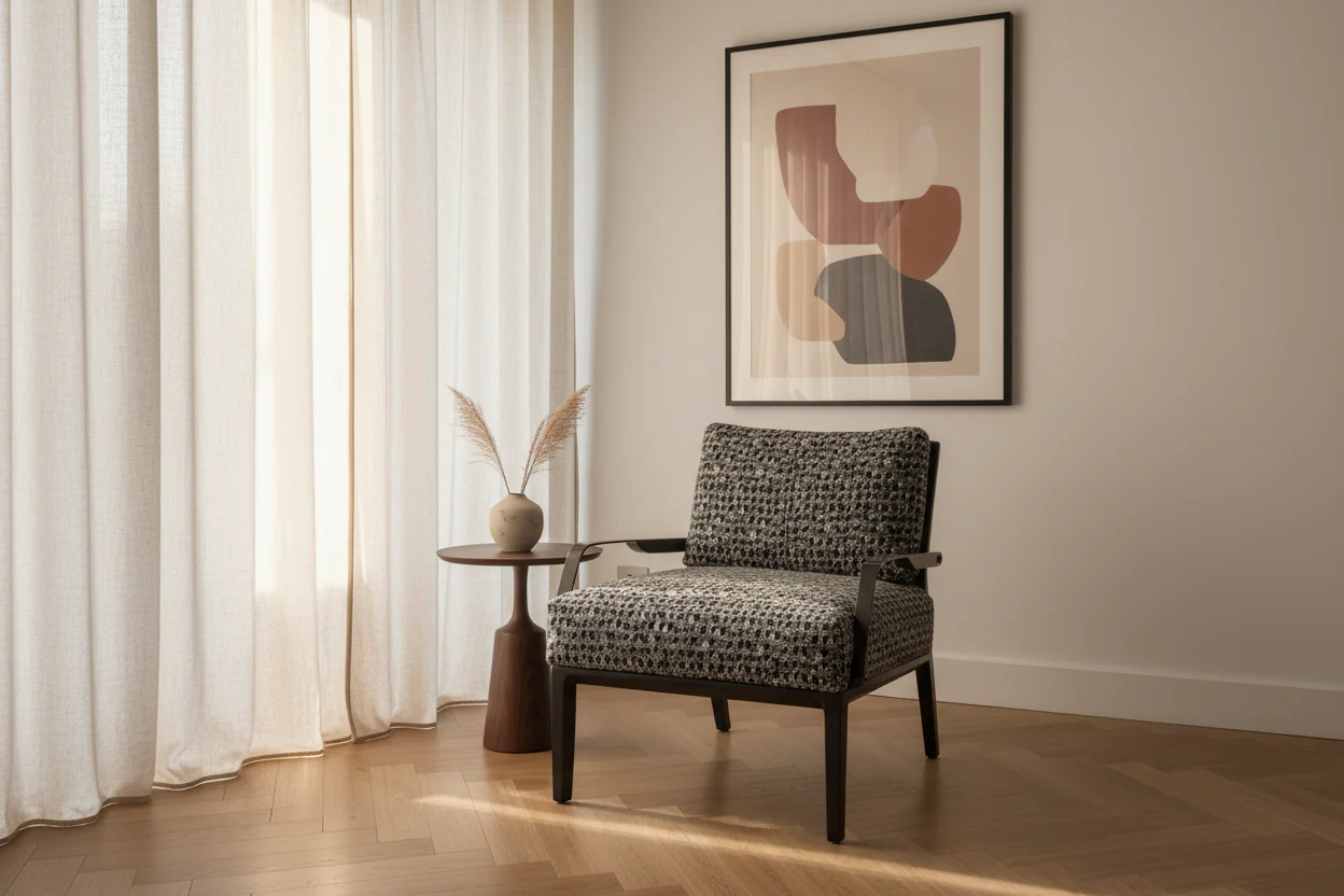 Noir Frame Lounge Chair - Image 5