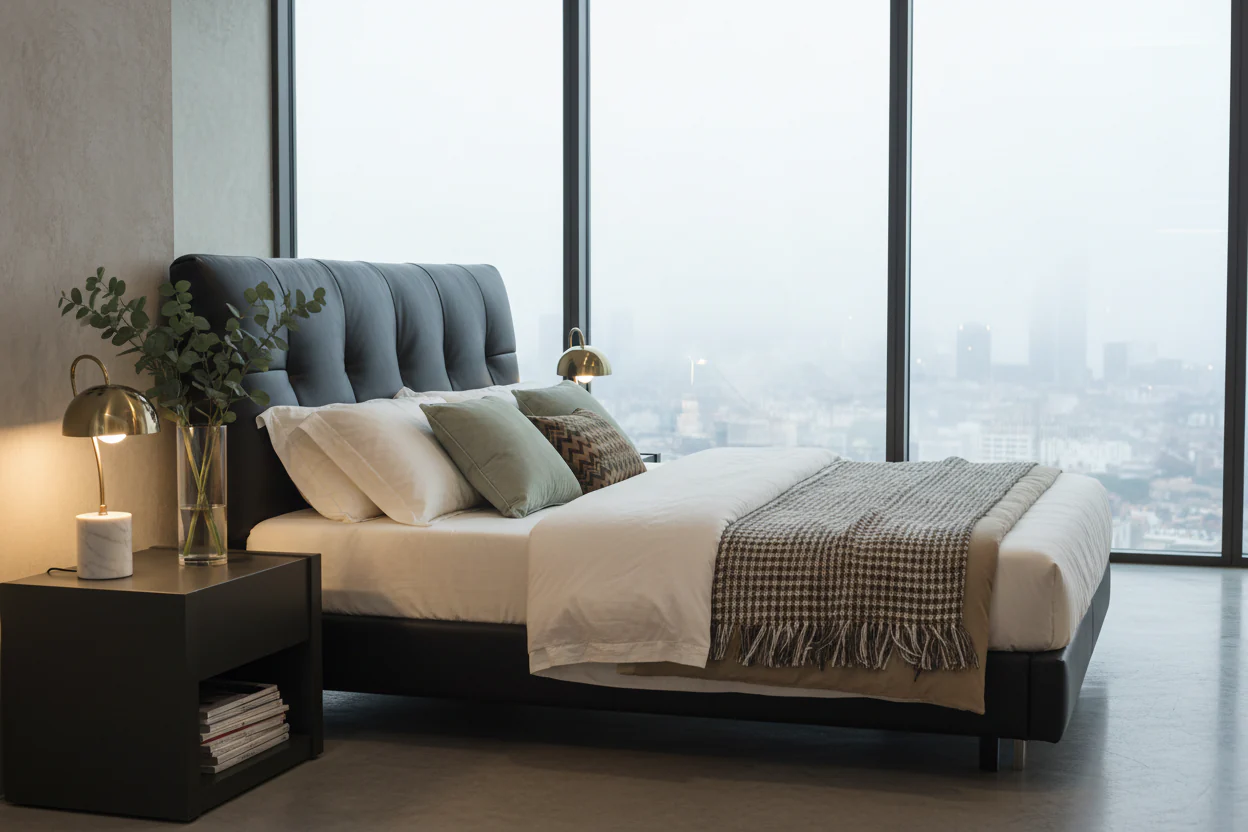 Metro Luxe Upholstered Bed - Image 5