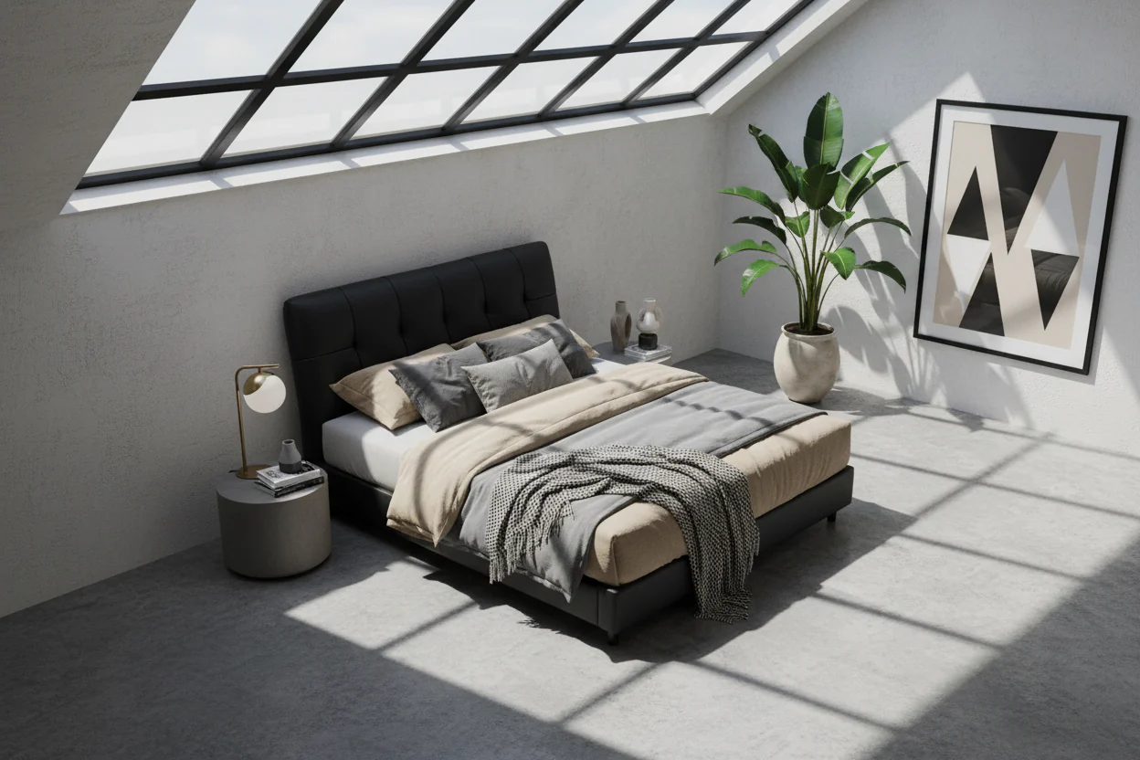 Metro Luxe Upholstered Bed - Image 7
