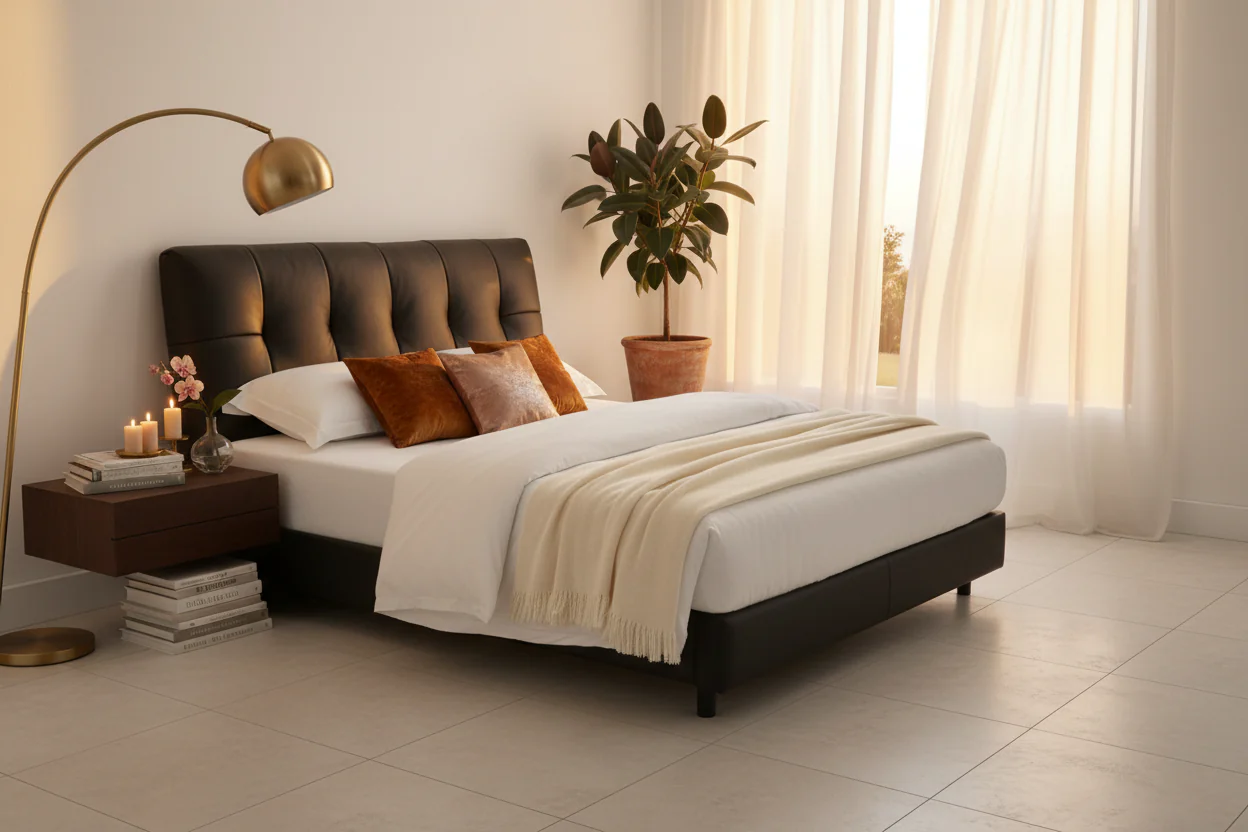 Metro Luxe Upholstered Bed - Image 9