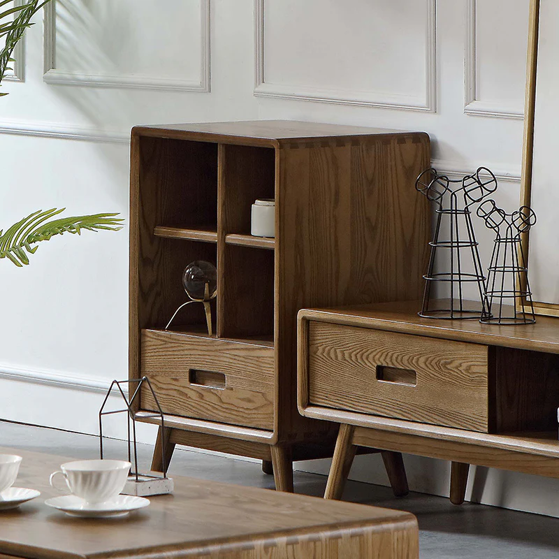 Mid-Century Open Storage Cabinet - Image 8