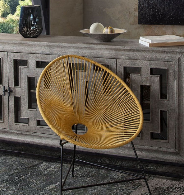 Mid-Century Rope Accent Chair