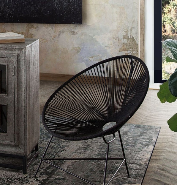 Mid-Century Rope Accent Chair - Image 2