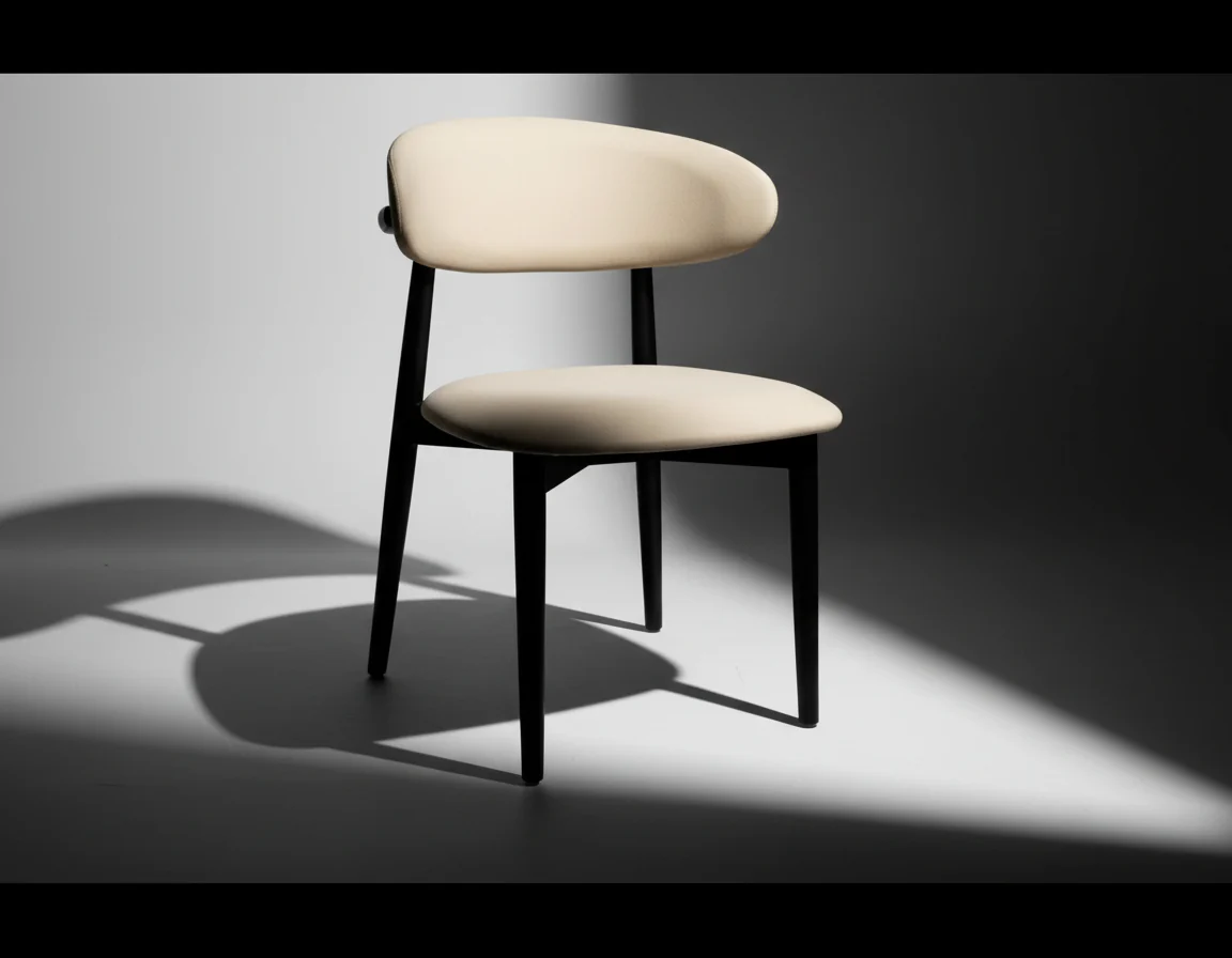 Minimal Curve Dining Chair - Image 2