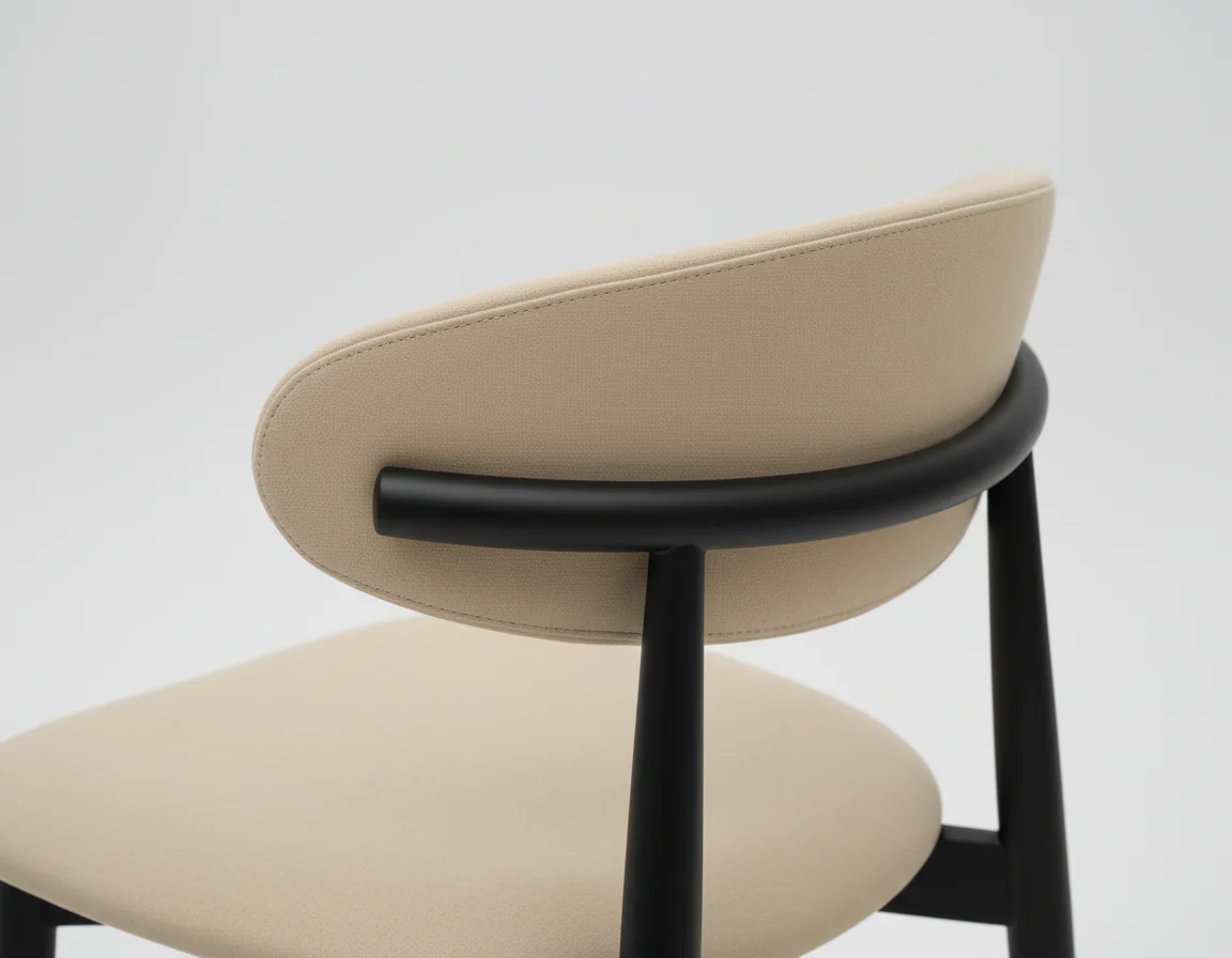 Minimal Curve Dining Chair - Image 3